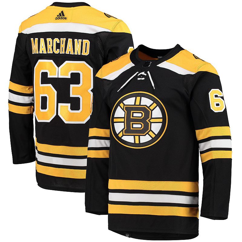 33694600 Mens adidas Brad Marchand Black Boston Bruins Home sku 33694600