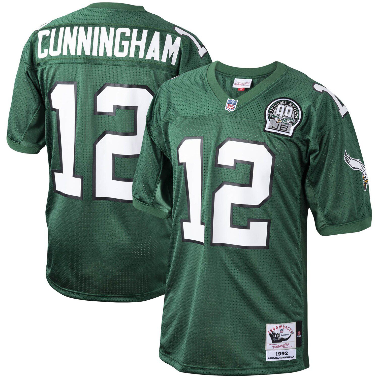 Men's Mitchell & Ness Brian Dawkins Black Philadelphia Eagles Big & Tall  2004 Retired Player Replica Jersey