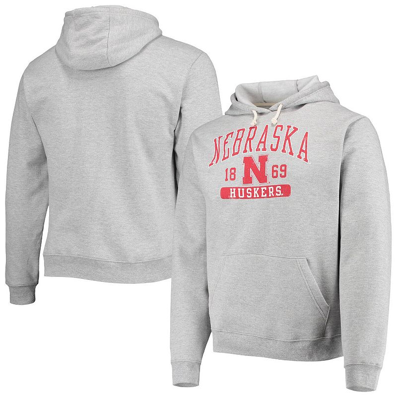 Mens League Collegiate Wear Heathered Gray Nebraska Huskers Volume Up Esse