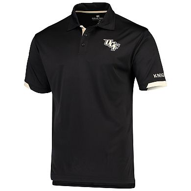 Men's Colosseum Black UCF Knights Santry Lightweight Polo