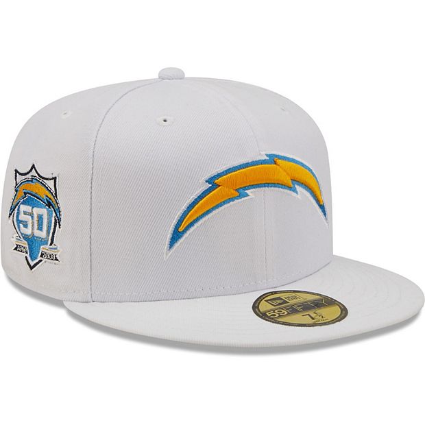 Men's New Era White Los Angeles Chargers Team 50th Anniversary