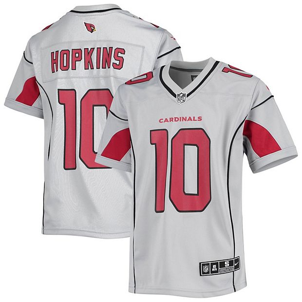 Youth Nike DeAndre Hopkins Silver Arizona Cardinals Inverted Team Game  Jersey