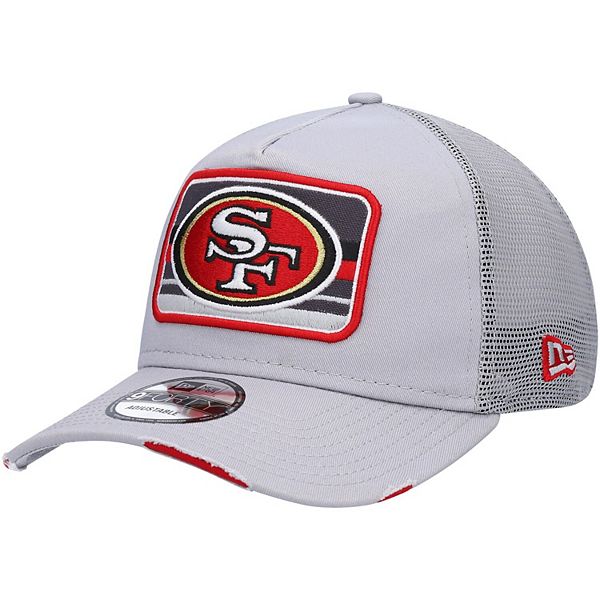 San Francisco 49ers New Era Striped A-Frame 9FIFTY Trucker