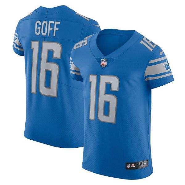 Men s Nike Jared Goff Blue Detroit Lions Vapor Elite Player Jersey