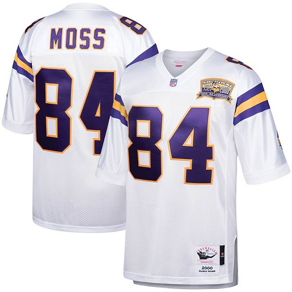 Men's Mitchell & Ness Randy Moss White Minnesota Vikings 2000 Authentic  Throwback Retired Player Jersey