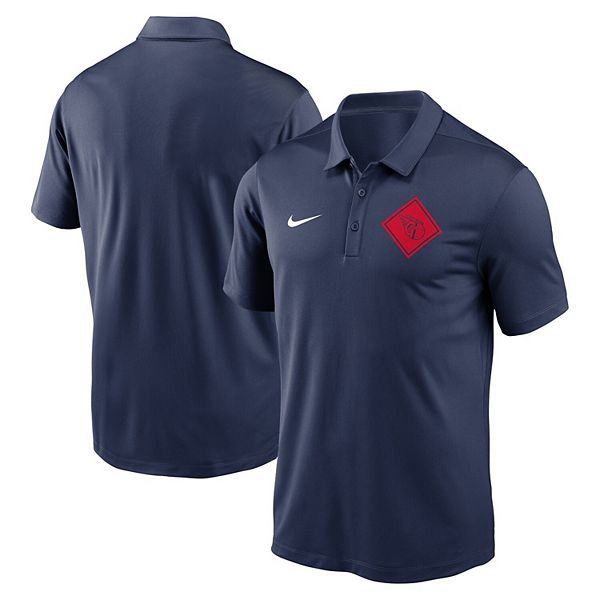 Men's Nike Navy Cleveland Guardians Team Logo Polo