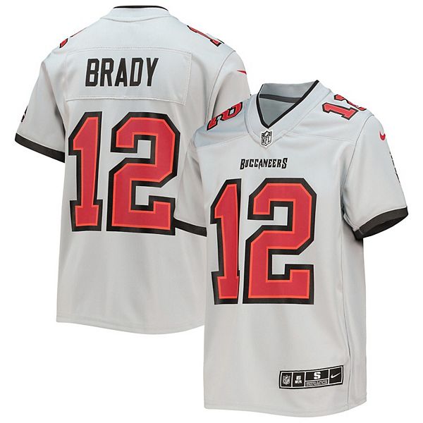 Youth Nike Tom Brady Gray Tampa Bay Buccaneers Inverted Team