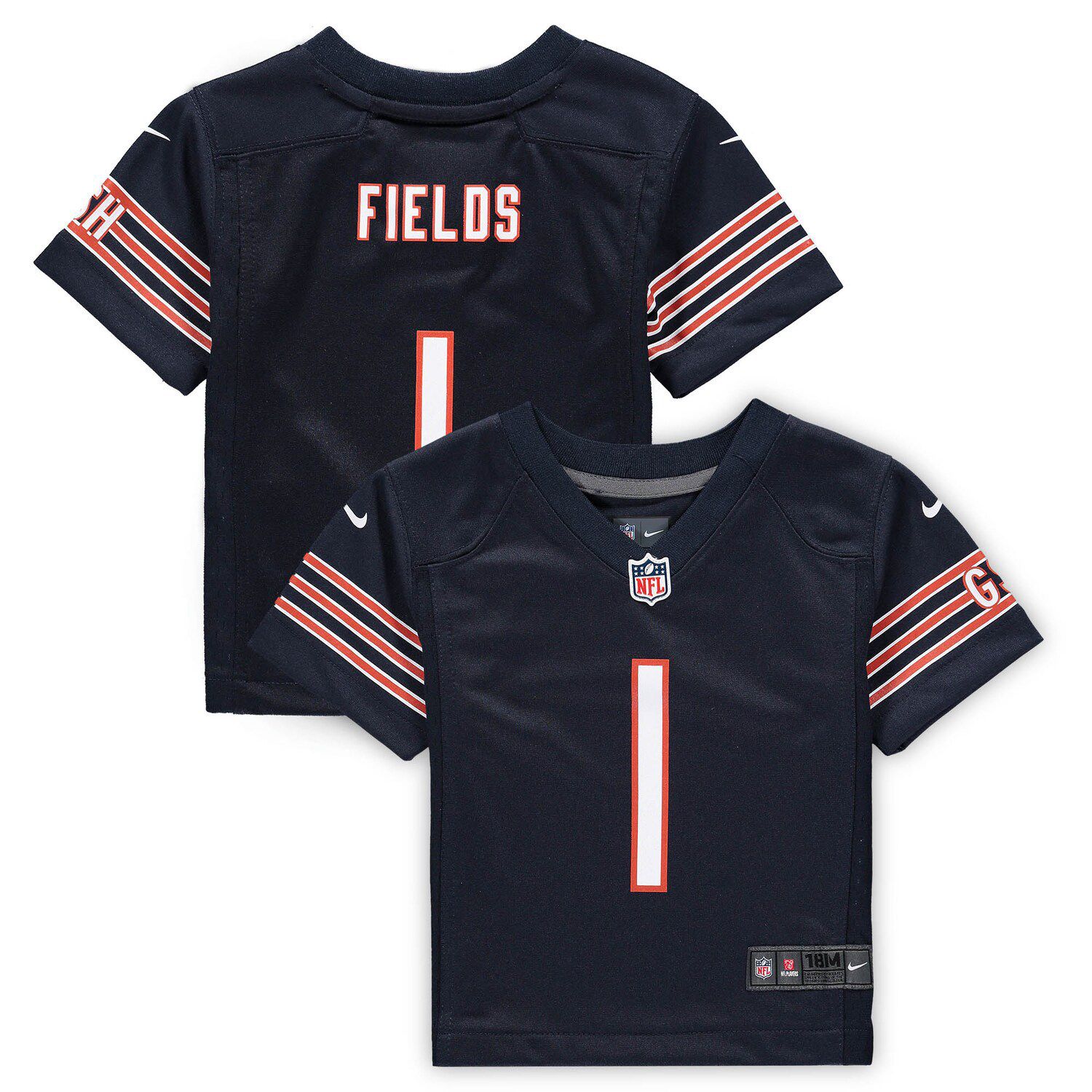 Toddler Nike Justin Fields Navy Chicago Bears Game Jersey