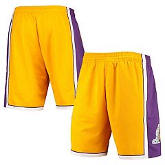 Men's Mitchell & Ness Blue/White Los Angeles Lakers 2009/2010 Hardwood Classics Authentic Shorts