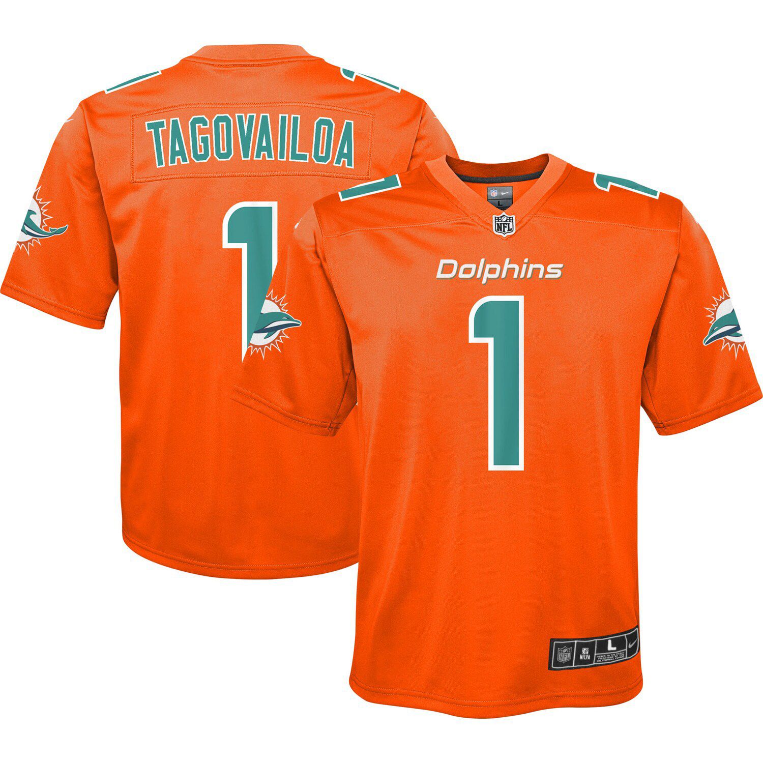 Miami dolphins away jersey