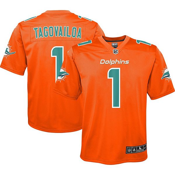 Youth Nike Tua Tagovailoa Orange Miami Dolphins Inverted Team Game