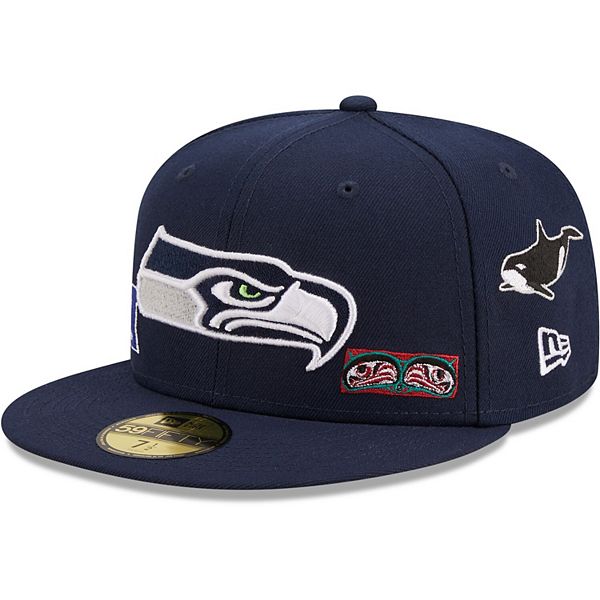 Women's Seattle Seahawks New Era White/College Navy Plus Size