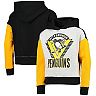 Girls Youth Heathered Gray/Black Pittsburgh Penguins Let's Get Loud Pullover Hoodie
