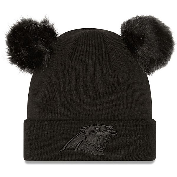 Carolina Panthers '47 Women's Bagheera Cuffed Knit Hat with Pom