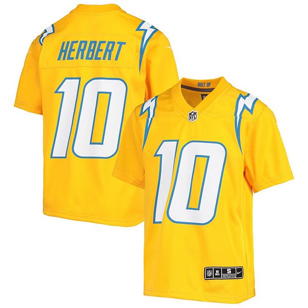 Justin Herbert Loas Angeles Chargers Jersey Impact Frame