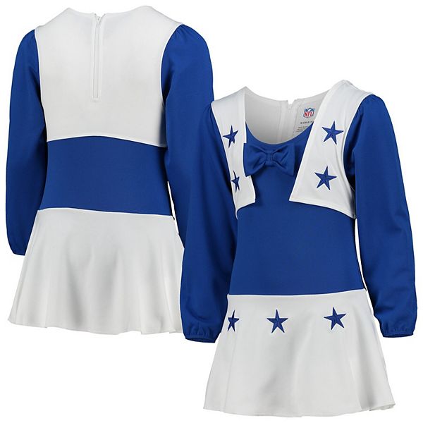 Dallas Cowboys Girls Infant Cheer Uniform - Royal Blue/White