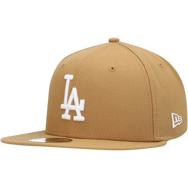 Men's New Era Tan Los Angeles Dodgers Wheat 59FIFTY Fitted Hat