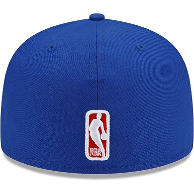 Men's New Era Royal Philadelphia 76ers City Cluster 59FIFTY Fitted Hat