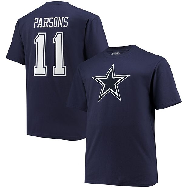 Fanatics Branded Men's Micah Parsons Navy Dallas Cowboys Big & Tall Fleece Name & Number Pullover Hoodie