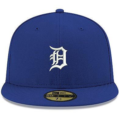 Men's New Era Royal Detroit Tigers White Logo 59FIFTY Fitted Hat