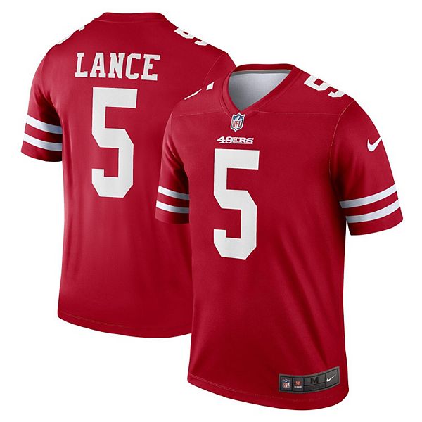 Toddler Nike Trey Lance Scarlet San Francisco 49ers Game Jersey