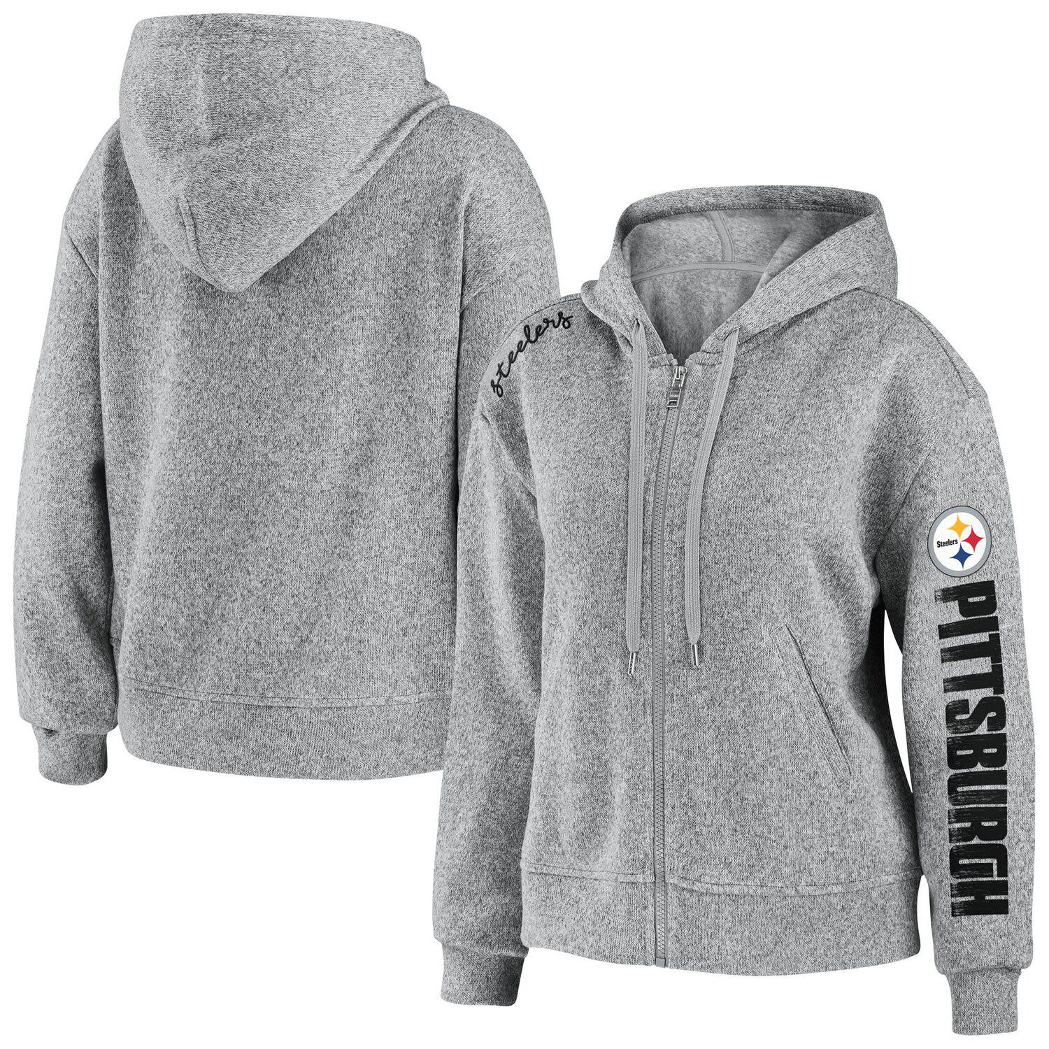 Dunbrooke Pittsburgh Steelers Craftsman Thermal Lined Full-Zip Hoodie - Black