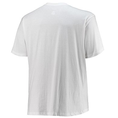 Men's Champion White Alabama Crimson Tide Big & Tall Arch Over Wordmark T-Shirt