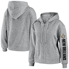 Junk Food Women's Black, White New Orleans Saints Sideline Stripe Pullover  Hoodie - Macy's