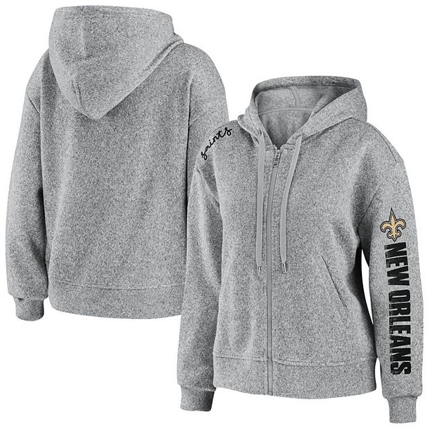 WEAR by Erin Andrews New Orleans Saints Women's White Domestic Pullover  Sweatshirt