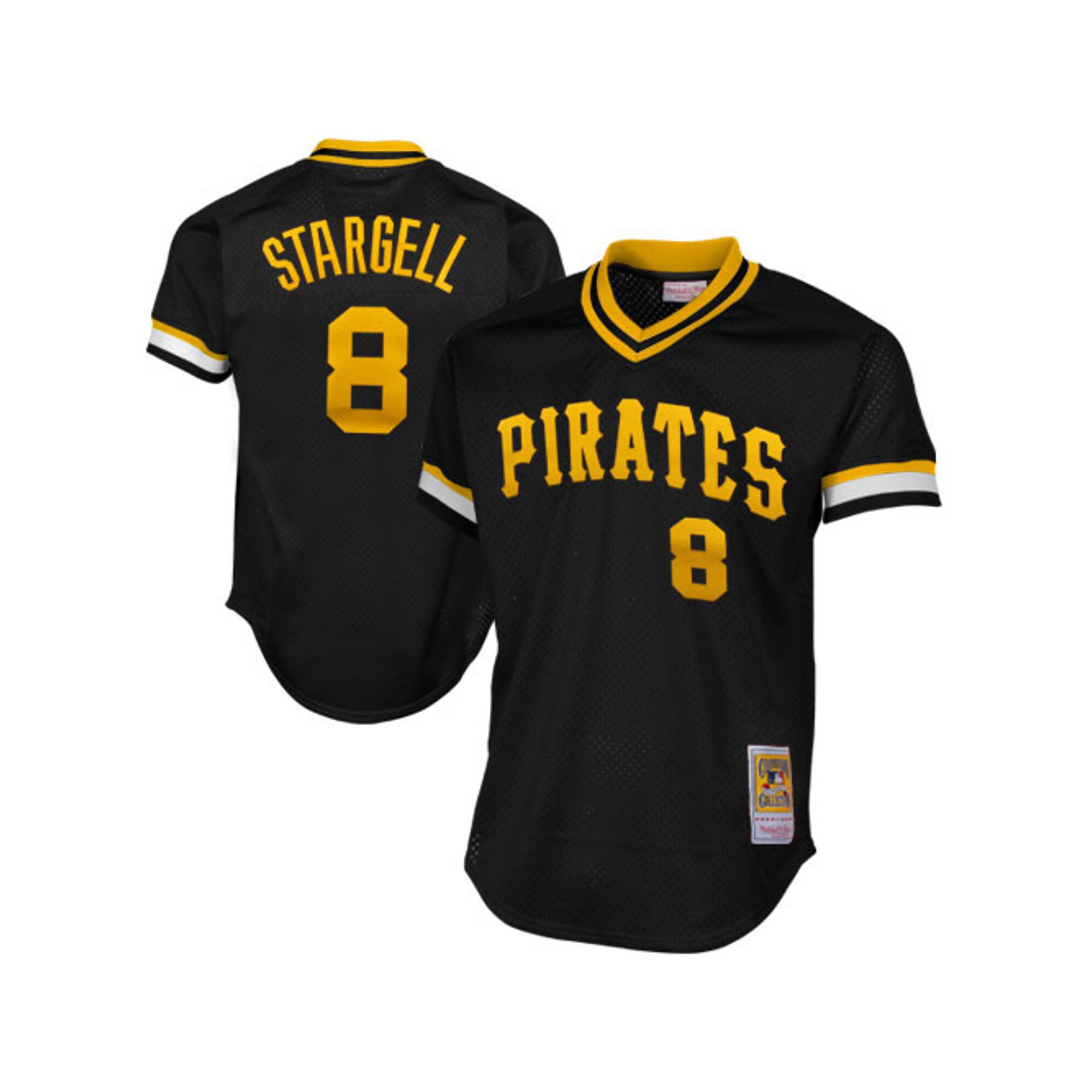 Mens Mitchell & Ness Willie Stargell Black Pittsburgh Pirates 1982 Authent
