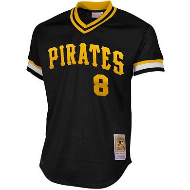 Men's Mitchell & Ness Willie Stargell Black Pittsburgh Pirates 1982 Authentic Cooperstown Collection Mesh Batting Practice Jersey