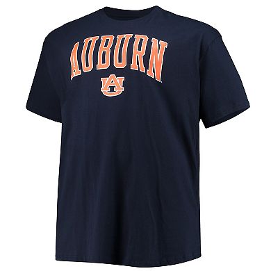 Men's Champion Navy Auburn Tigers Big & Tall Arch Over Wordmark T-Shirt