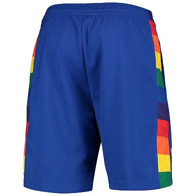 Men's Mitchell & Ness Blue Denver Nuggets 1991 Hardwood Classics 75th Anniversary Swingman Shorts