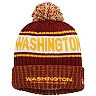 Youth New Era Burgundy Washington Football Team Marl Cuffed Knit Hat with Pom