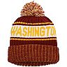 Youth New Era Burgundy Washington Football Team Marl Cuffed Knit Hat with Pom