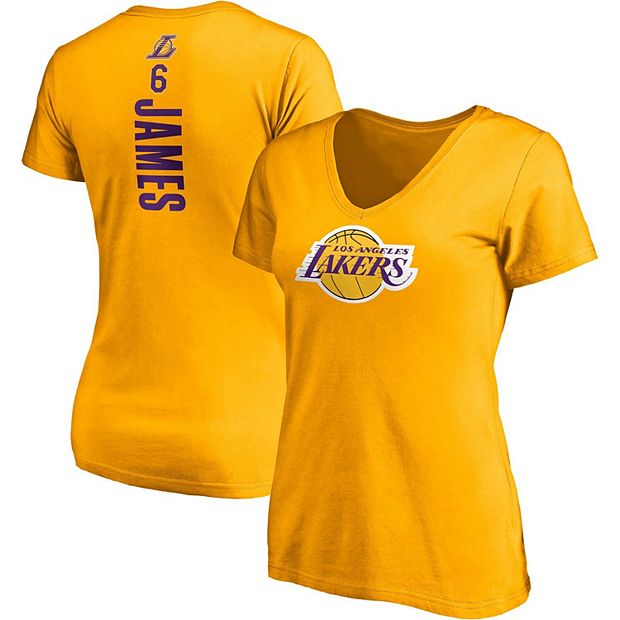 Women's Fanatics Branded LeBron James Gold Los Angeles Lakers