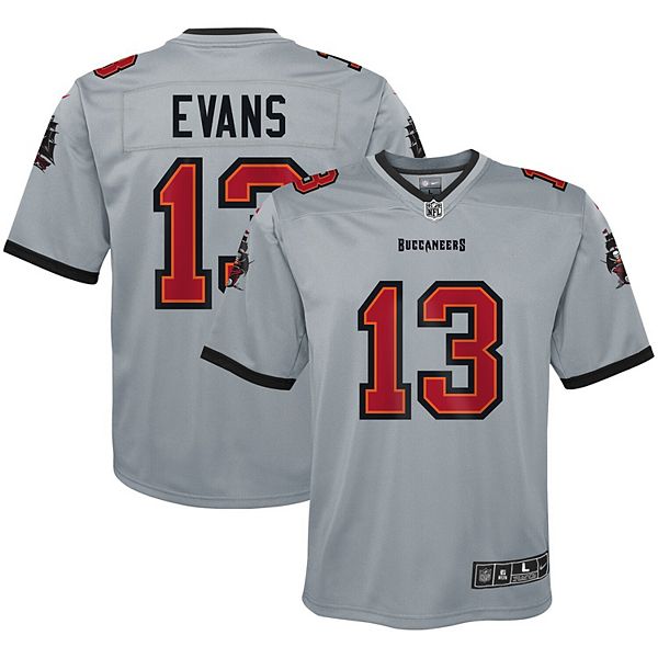 Nike Youth Tampa Bay Buccaneers Mike Evans #13 Pewter Alternate Game Jersey