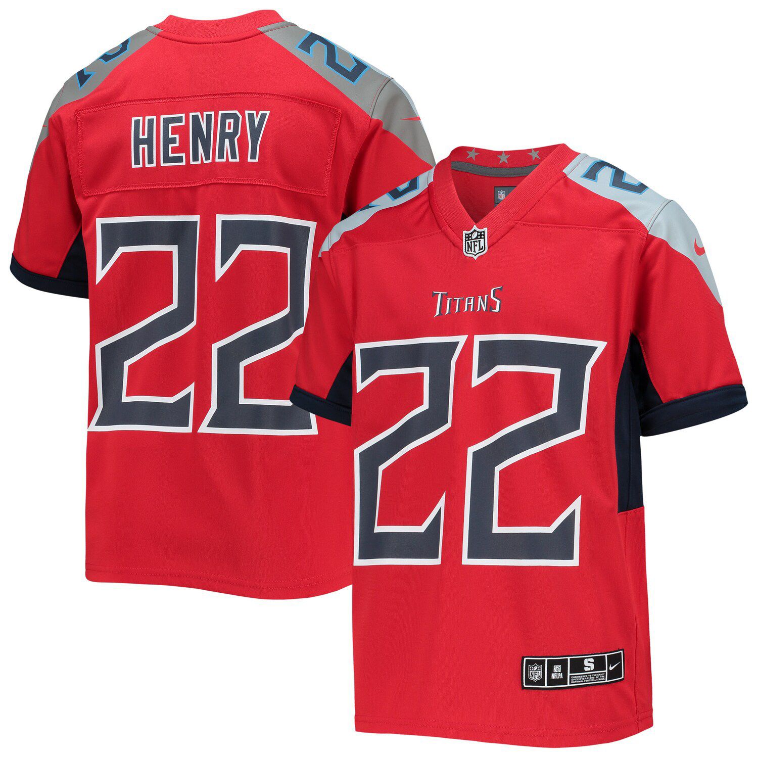 Nike Men's Tennessee Titans Derrick Henry #22 Navy Game Jersey