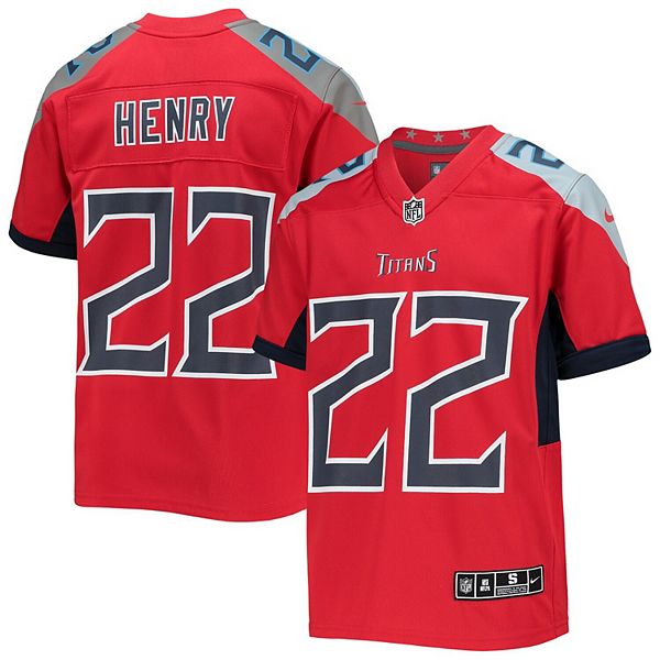 Youth Nike Derrick Henry Red Tennessee Titans Inverted Team Game Jersey