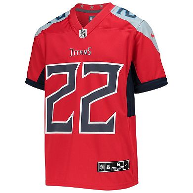 Youth Nike Derrick Henry Red Tennessee Titans Inverted Team Game Jersey