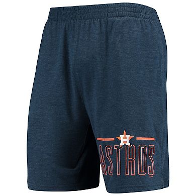 Men's Concepts Sport Navy/Orange Houston Astros Meter T-Shirt and Shorts Sleep Set