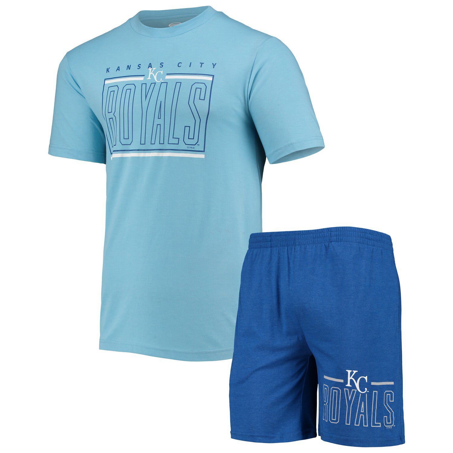 Concepts Sport White/royal Kansas City Royals Plus Size Tank Top & Shorts  Sleep Set