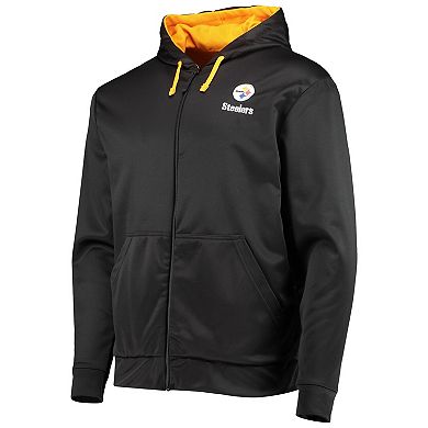 Men's Dunbrooke Black/Gold Pittsburgh Steelers Apprentice Full-Zip Hoodie