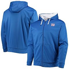 Men's Starter Royal/Red New York Giants Running Back Full-Zip Hoodie