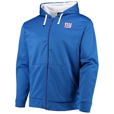 Men's Dunbrooke Royal/White New York Giants Apprentice Full-Zip Hoodie