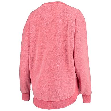 Women's Pressbox Scarlet Nebraska Huskers Ponchoville Pullover Sweatshirt