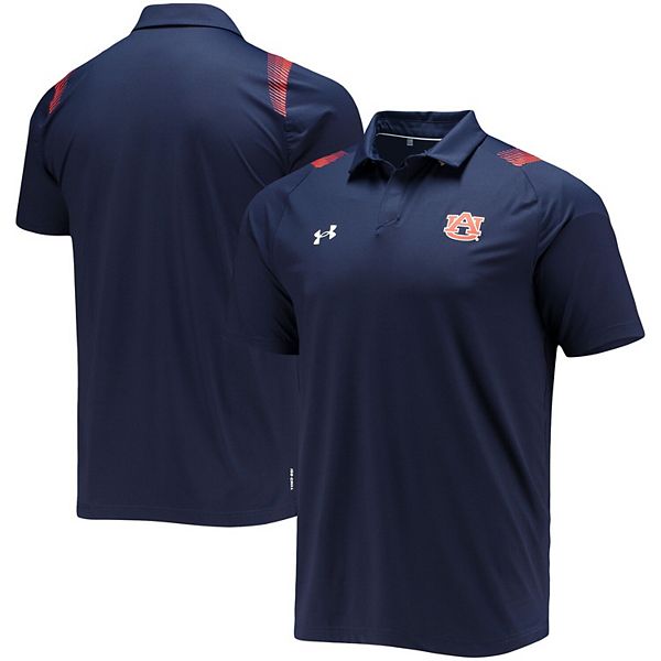 Men's Under Armour Navy Auburn Tigers 2021 Sideline Performance Polo