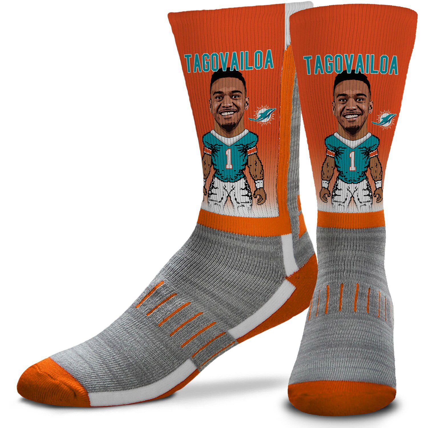 Tyreek Hill Miami Dolphins Rock Em Socks Youth Three-Pack Crew Socks Set