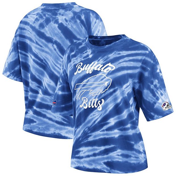 Women's WEAR by Erin Andrews Royal Buffalo Bills Tie-Dye T-Shirt