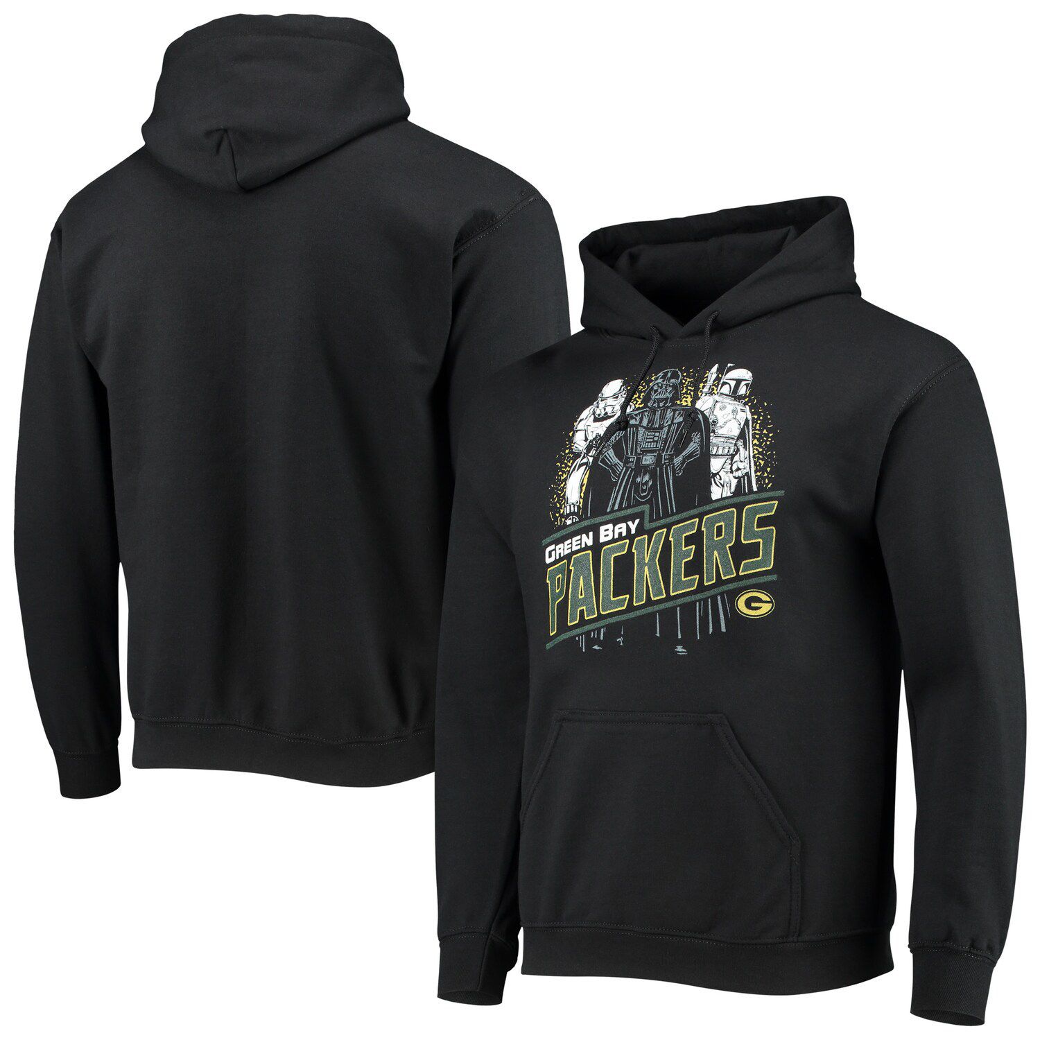 Men's Junk Food Black Seattle Seahawks Star Wars Empire Pullover Hoodie